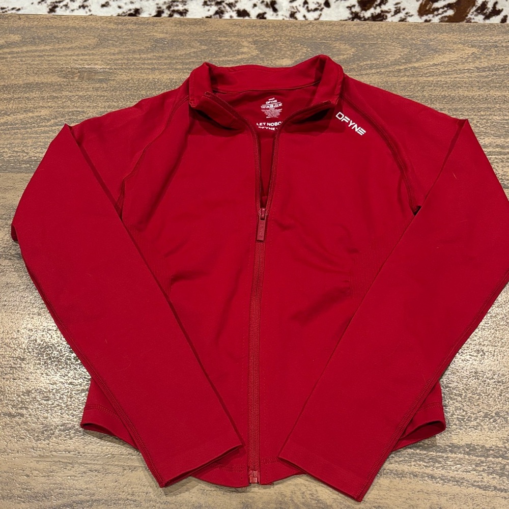 Red DFYNE Zip-Up Jacket